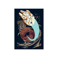 Outlet Komar Wandbild Star Wars Classic Vector Asteroid Worm 50x70 cm