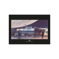 New Komar Wandbild Star Wars Classic Yavin Hangar 50x40 cm