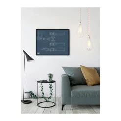 Online Komar Wandbild Star Wars EP9 Blueprint Y-Wing 50x40 cm