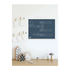 Online Komar Wandbild Star Wars EP9 Blueprint Y-Wing 50x40 cm
