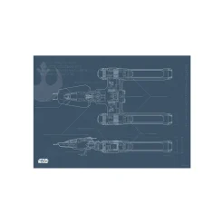Online Komar Wandbild Star Wars EP9 Blueprint Y-Wing 50x40 cm