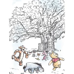 Hot Komar Wandbild Winnie the Pooh Playground 40x50 cm