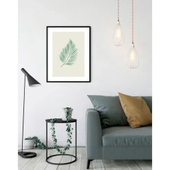 Hot Komar Wandbild Winter Tropics Black Panther Palm Leaf 50x70 cm
