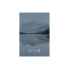 Komar Wandbild Word Lake Reflection Steel 50x70 cm