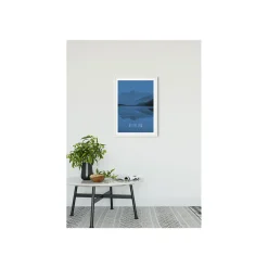 Hot Komar Wandbild Word Lake Reflection Blue 50x70 cm