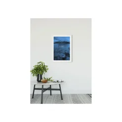 Hot Komar Wandbild Word Lake Silence Blue 50x70 cm