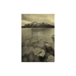 Best Komar Wandbild Word Lake Silence Sand 50x70 cm