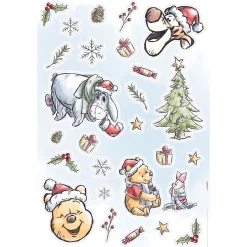 Clearance Komar Wandtattoo Winnie the Pooh Christmas 50x70 cm