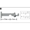 Clearance Gardinia Kombiträger 2lfg offen 16mm schwarz