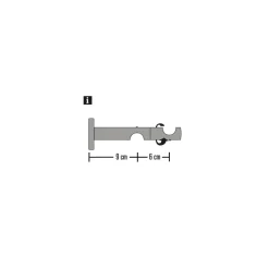 Clearance Gardinia Komb-Traeger 2-lf Dm. 19 Kira cham