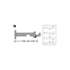 Clearance Gardinia Komb-Traeger 2-lf Dm. 19 Kira cham