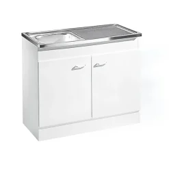 Outlet Respekta Kompl. Spuele 100x50cm weiss Drehtuer
