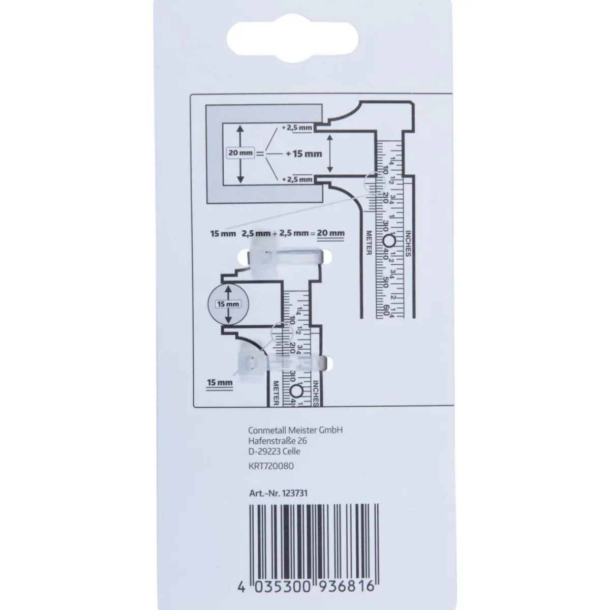 New Krone Knopfmaß 100 mm