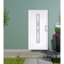 Hot Kunststoff-Haustür Signum PVC Mod 70 weiß 98 x 208 cm