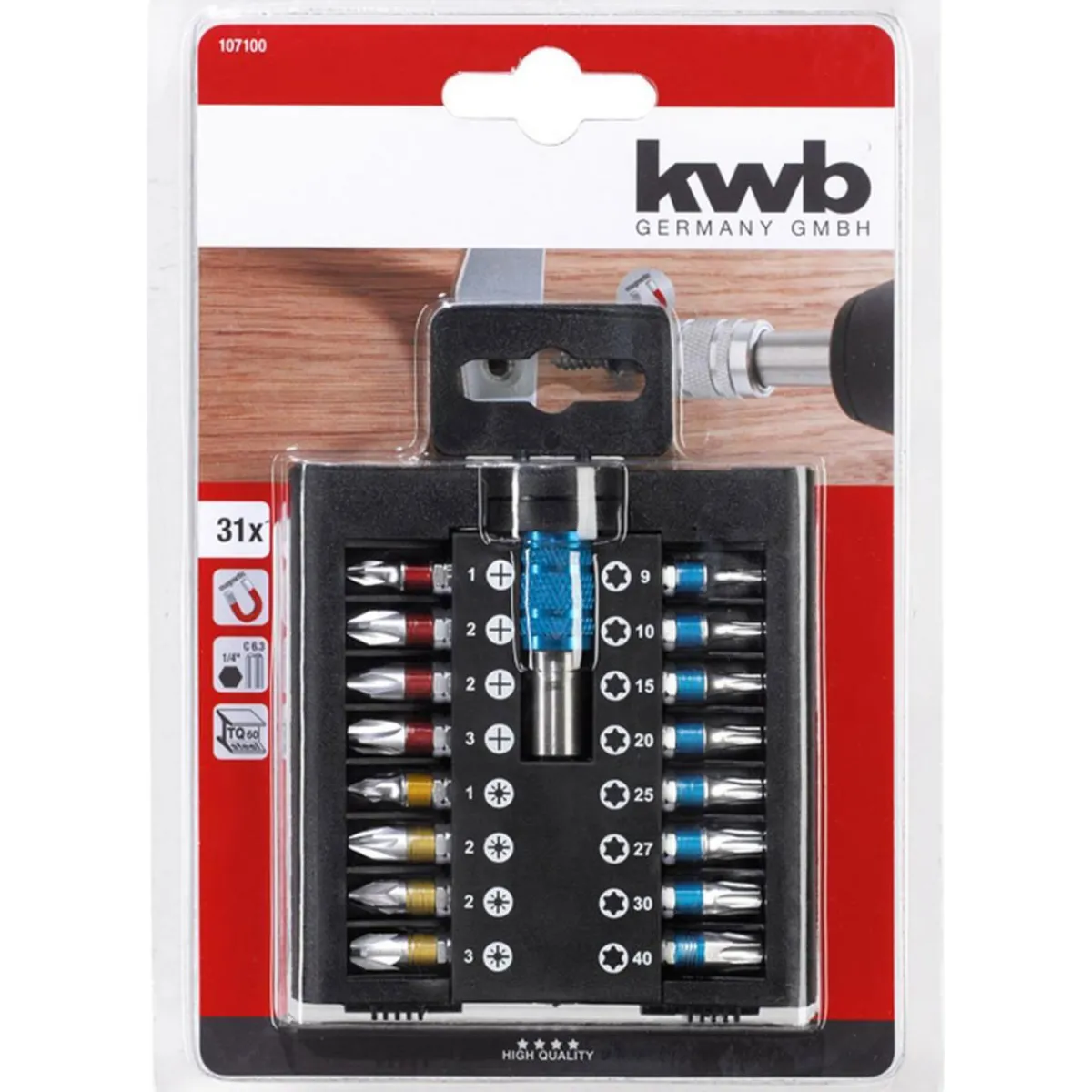 Clearance kwb Bit-Set 31 teilig