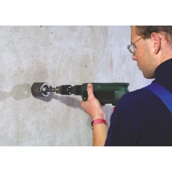 New kwb Hohlbohrkrone mit Schaft und Zentrierbohrer Durchmesser 66 mm