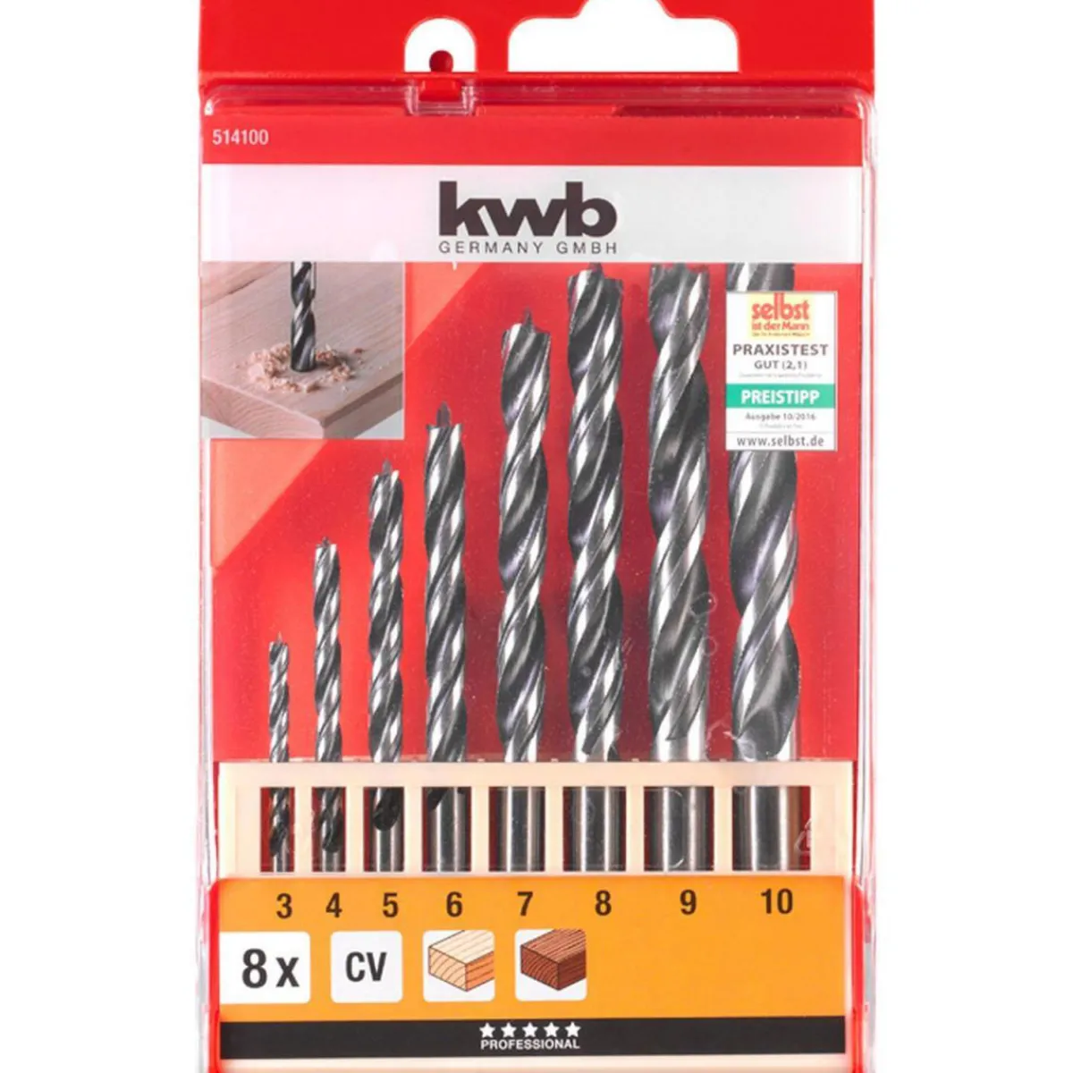 Online kwb Holzspiralbohrersatz 7 teilig