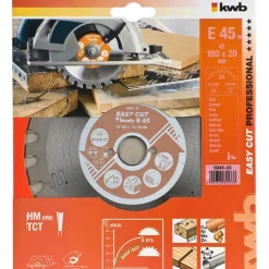 Sale kwb Kreissägeblätter Easy Cut für Handkreissägen Durchmesser 160x20 mm