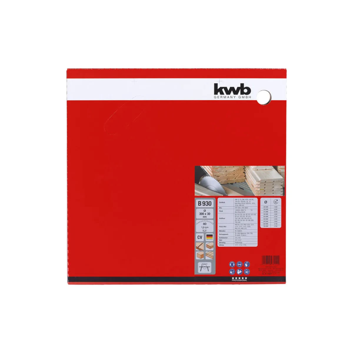Discount kwb Profilholz-Kreissägeblätter Durchmesser 300 mm