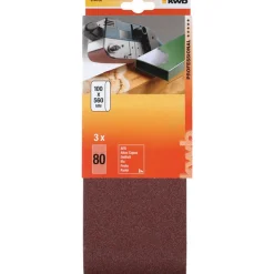 Discount kwb Schleifbänder Holz und Metall 100 x 560 mm K80