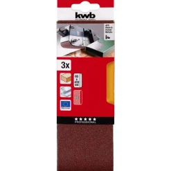 Best kwb Schleifbänder Holz und Metall 65 x 410 mm K80
