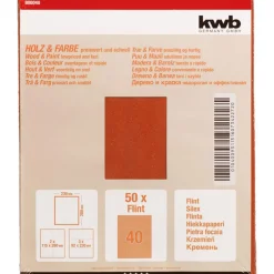 Sale kwb Schleifpapier Holz und Farbe Flint 230 x 280 mm K40