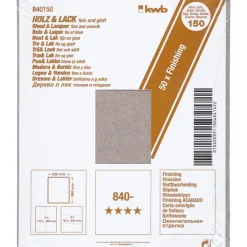 Best kwb Schleifpapier Holz und Lack Finishing 230 x 280 mm K150