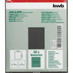 Online kwb Schleifpapier Lack und Auto wasserfest 230 x 280 mm K400
