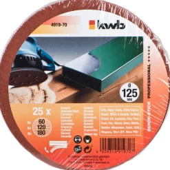 Discount kwb Schleifscheiben Quick-Stick Holz und Metall Durchmesser 125 mm