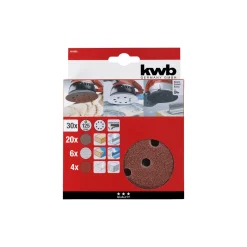 kwb Schleifscheiben-Set Quick Stick Universal 30 teilig Durchmesser 125 mm