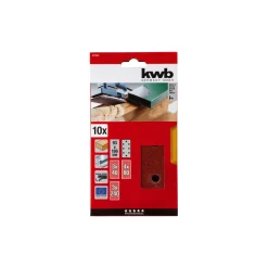 Best kwb Schleifstreifen Quick-Stick Holz und Metall 93 x 186 mm 10 teilig