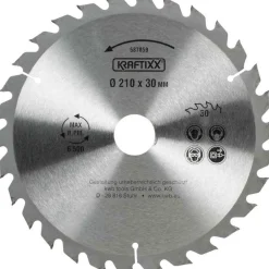 Clearance kwb Spanplattensägeblatt für Handkreissäge Durchmesser 210 mm