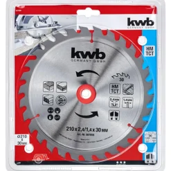 Clearance kwb Spanplattensägeblatt für Handkreissäge Durchmesser 210 mm