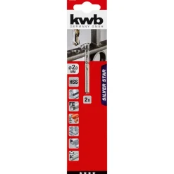 Outlet kwb Spiralbohrer Silver Star Durchmesser 2 mm