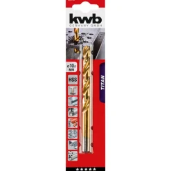 kwb Spiralbohrer Titan Durchmesser 10 mm