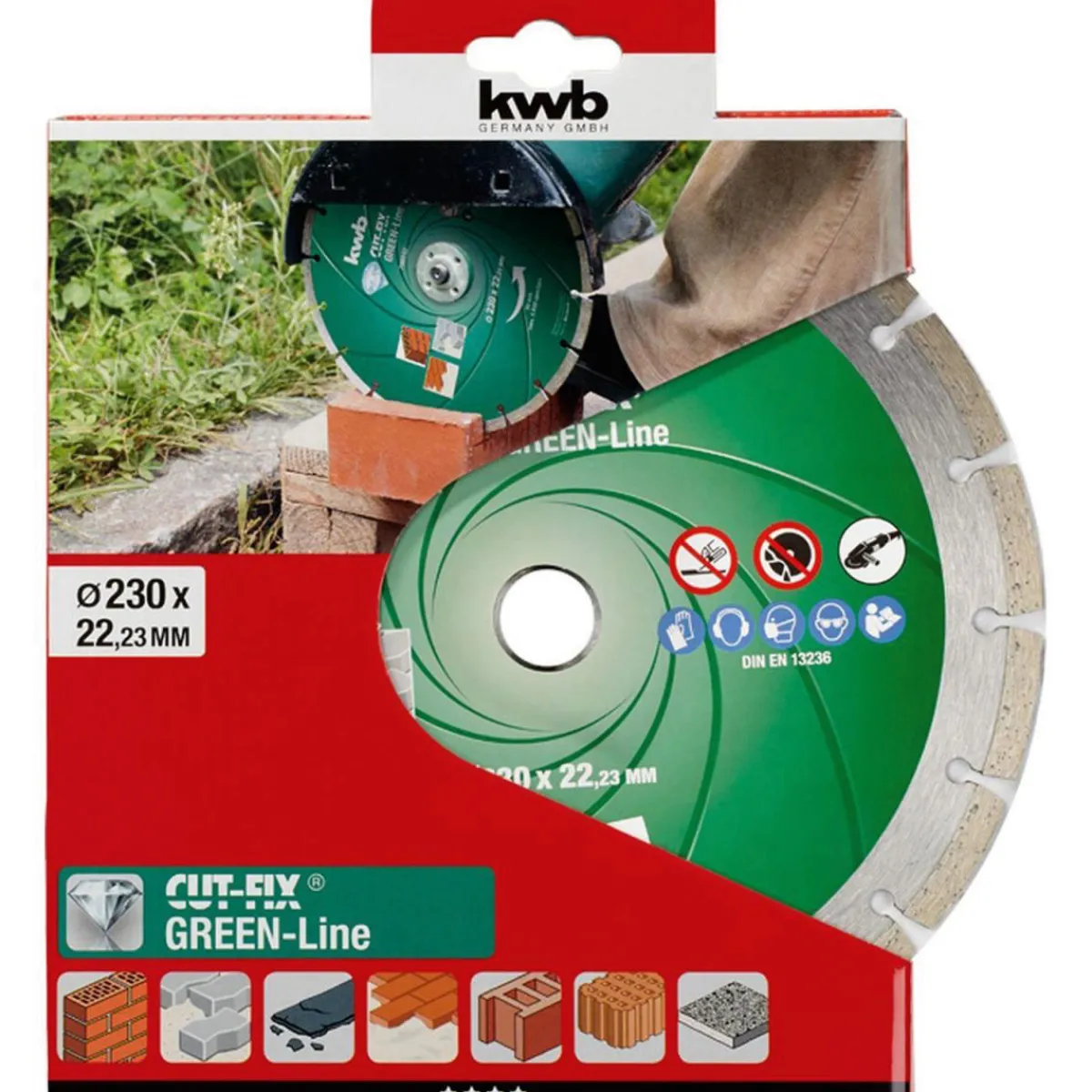 Best kwb Trennscheiben Diamant Cut-Fix Green-Line Durchmesser 230 mm