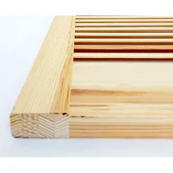 Clearance Lamellentür 242,2 x 49,4 x 2 cm Kiefer massiv