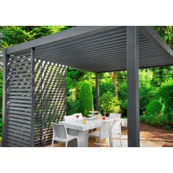 Best Lamellenwand 300-Serie anthrazit 0,9 x 2,4 m