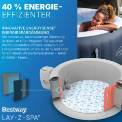 Online Bestway Lay-Z-Spa Whirlpool Miami AirJet4 Personen Dm. 180x66 cm, Dunkelblau