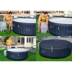 Online Bestway Lay-Z-Spa Whirlpool Miami AirJet4 Personen Dm. 180x66 cm, Dunkelblau