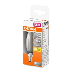 Sale Osram LED Kerze E14 136lm 2.700K 15 WErsatz warmweiss Filament matt