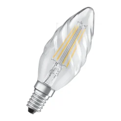 Hot Osram LED Kerze gedreht E14 470lm 2.700K 40 WErsatz warmweiss Filament klar