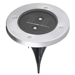 Clearance LED-Solar-Wegeleuchte inkl Erdspieß 12 cm silber