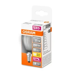 Online Osram LED Tropfen dim E14 250lm 2.700K 25 WErsatz warmweiss Filament matt