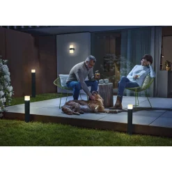 Hot Ledvance SMART+ Außenwandleuchte Cube Up Down 8 x 20,5 x 11 cm grau