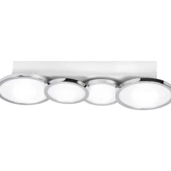 New Lightme Badleuchte Aqua IP 44 4er Deckenleuchte Chrom