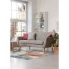 Hot Luxor living Teppich Polino 120x170 cm blau-koralle