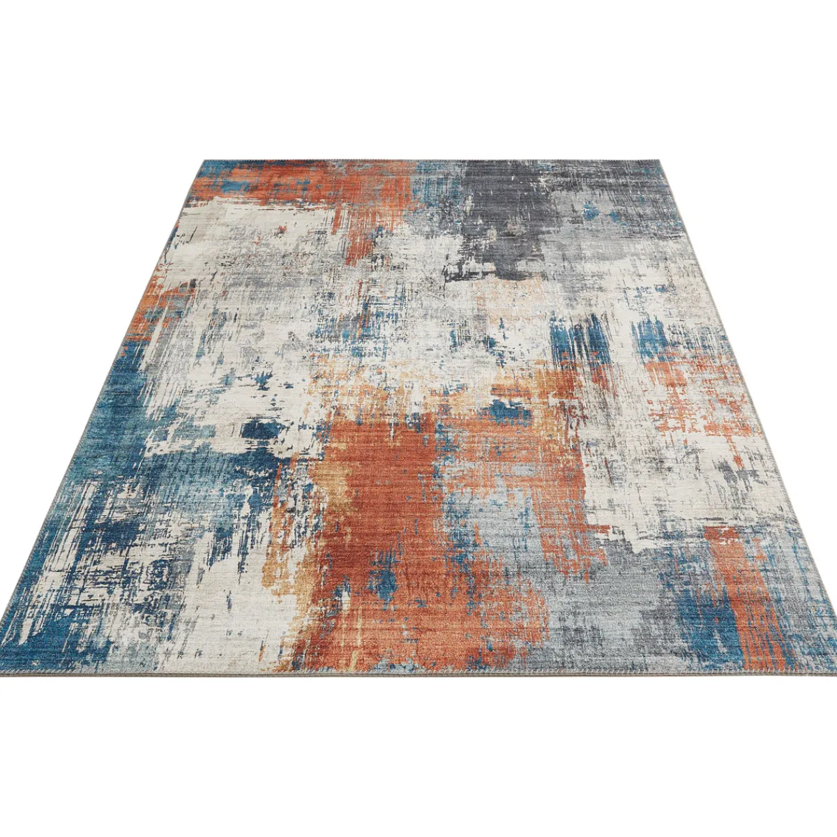 Hot Luxor living Teppich Polino 120x170 cm blau-koralle