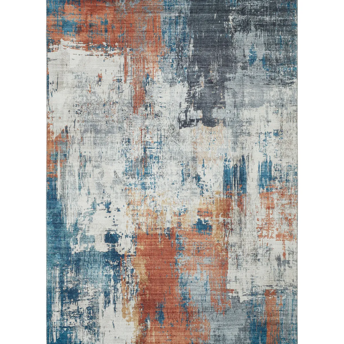 Hot Luxor living Teppich Polino 120x170 cm blau-koralle