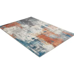 Hot Luxor living Teppich Polino 120x170 cm blau-koralle